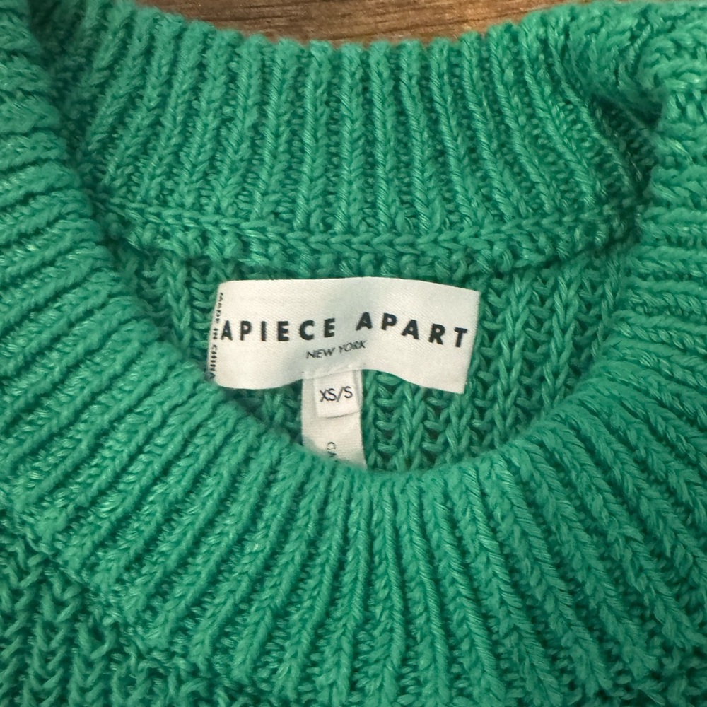 Apiece Apart Oliva Dolman-Sleeve Knit Linen Vest - Picture 3 of 4